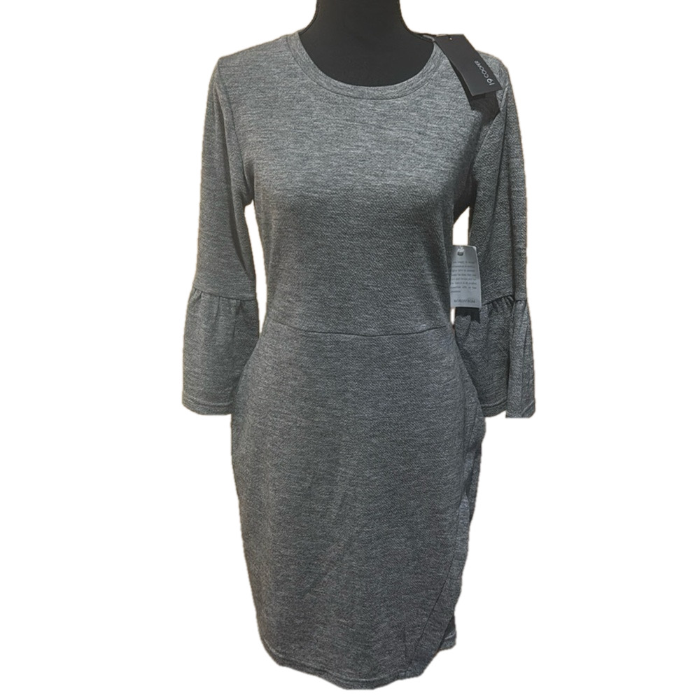 19 Cooper Gray Pencil Dress Large With Tag